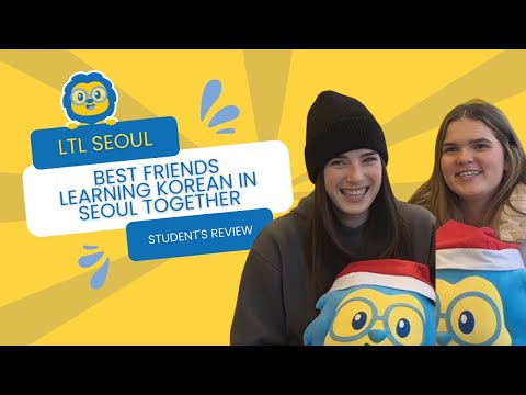 Studying Korean Together // Jami & Poppy from Australia at LTL Seoul